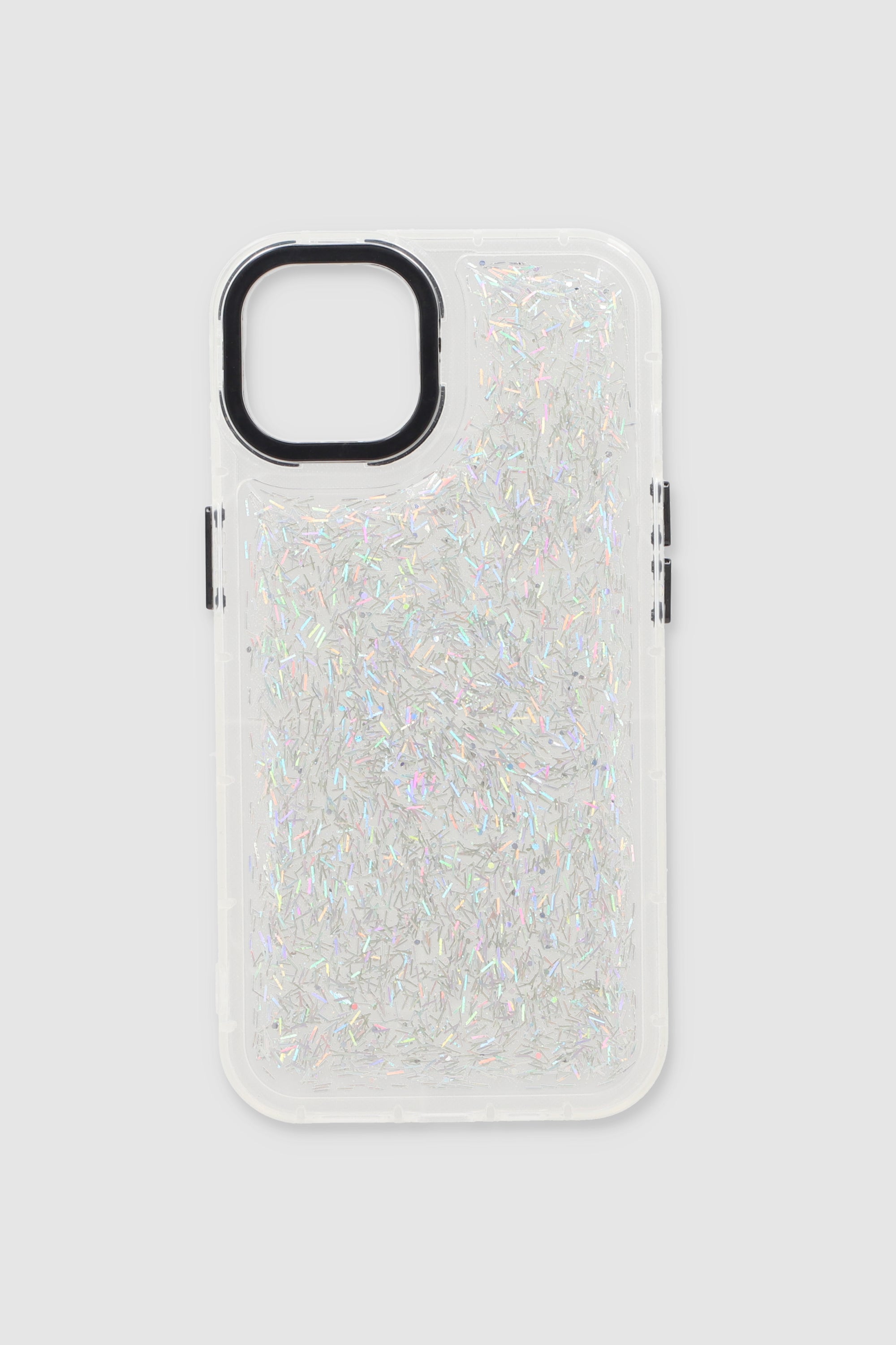 Funda celular brillos i14 PLATA