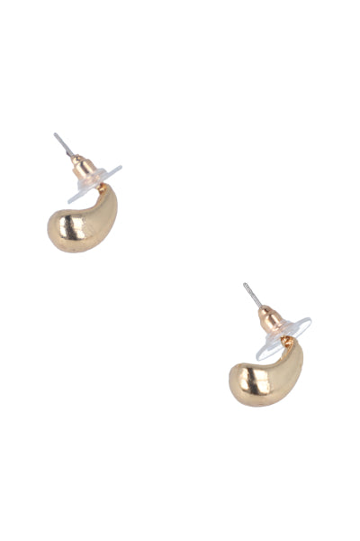 aretes gotita metal ORO