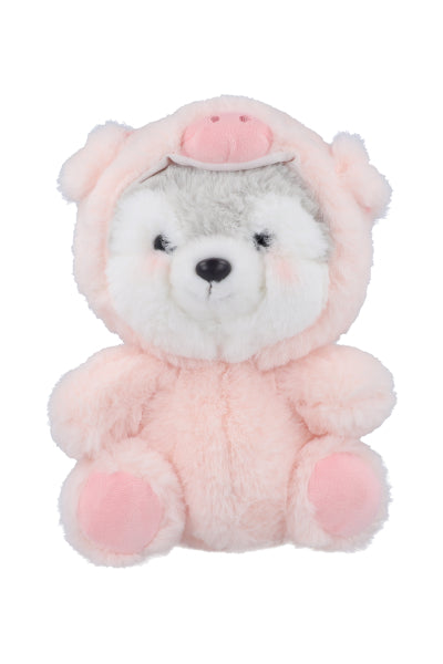 Husky stuffed disguised PINK