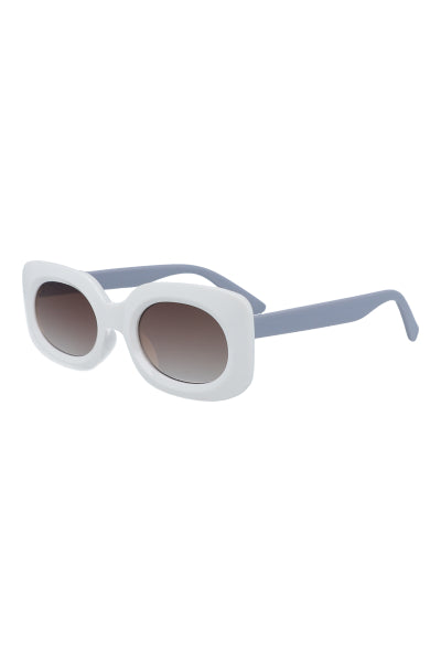 Chunky frame glasses WHITE