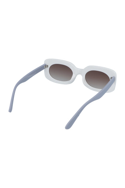 Chunky frame glasses WHITE