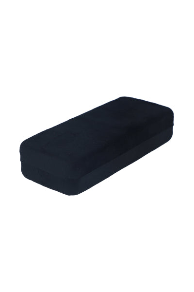 Third -velvet glasses case BLACK