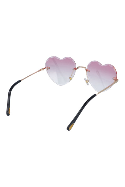 Lentes corazones degradado ROSA