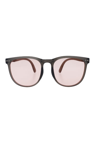 Round Plate Patillas Lenses PINK