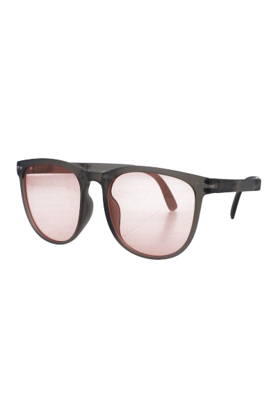 Round Plate Patillas Lenses PINK