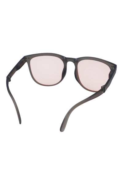 Round Plate Patillas Lenses PINK