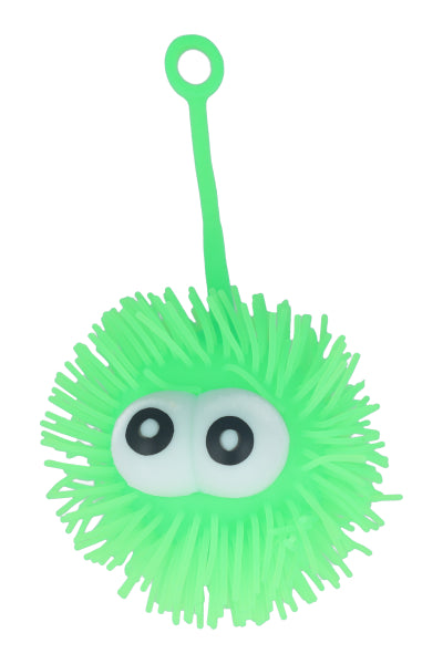 Squishy peludo ojos saltones VERDE