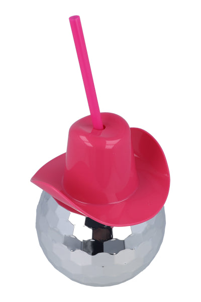 Vaso Bola Disco Vaquero ROSA