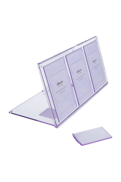 Transparent triple acrylic carrretrate PURPLE