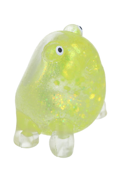 Squishy rana glitter AMARILLO