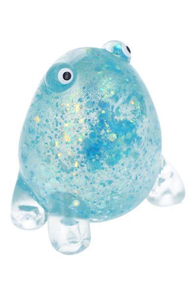 Squishy rana glitter AZUL