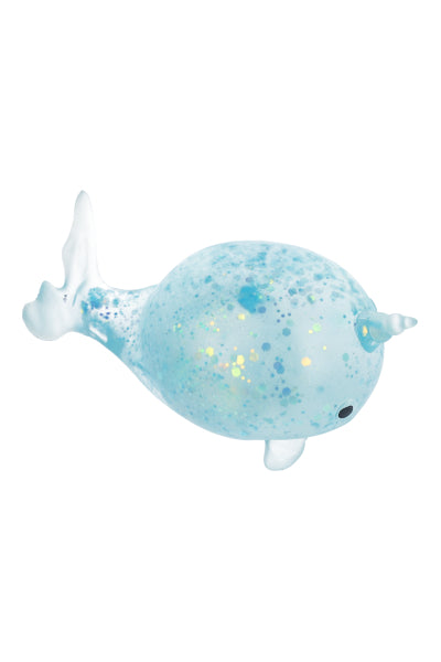 Squishy narval glitter AZUL