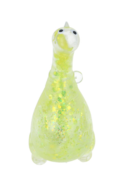 Squishy dinosaurio glitter AMARILLO