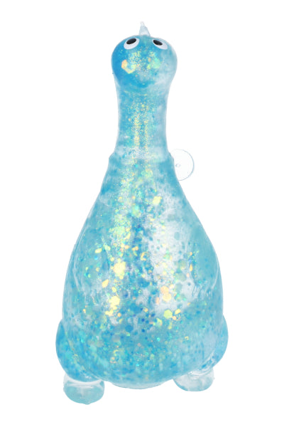 Squishy dinosaurio glitter AZUL