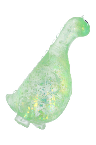 Squishy dinosaurio glitter VERDE