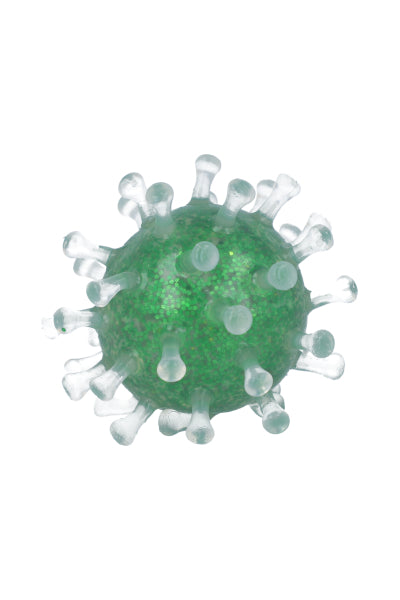 Squishy virus glitter VERDE