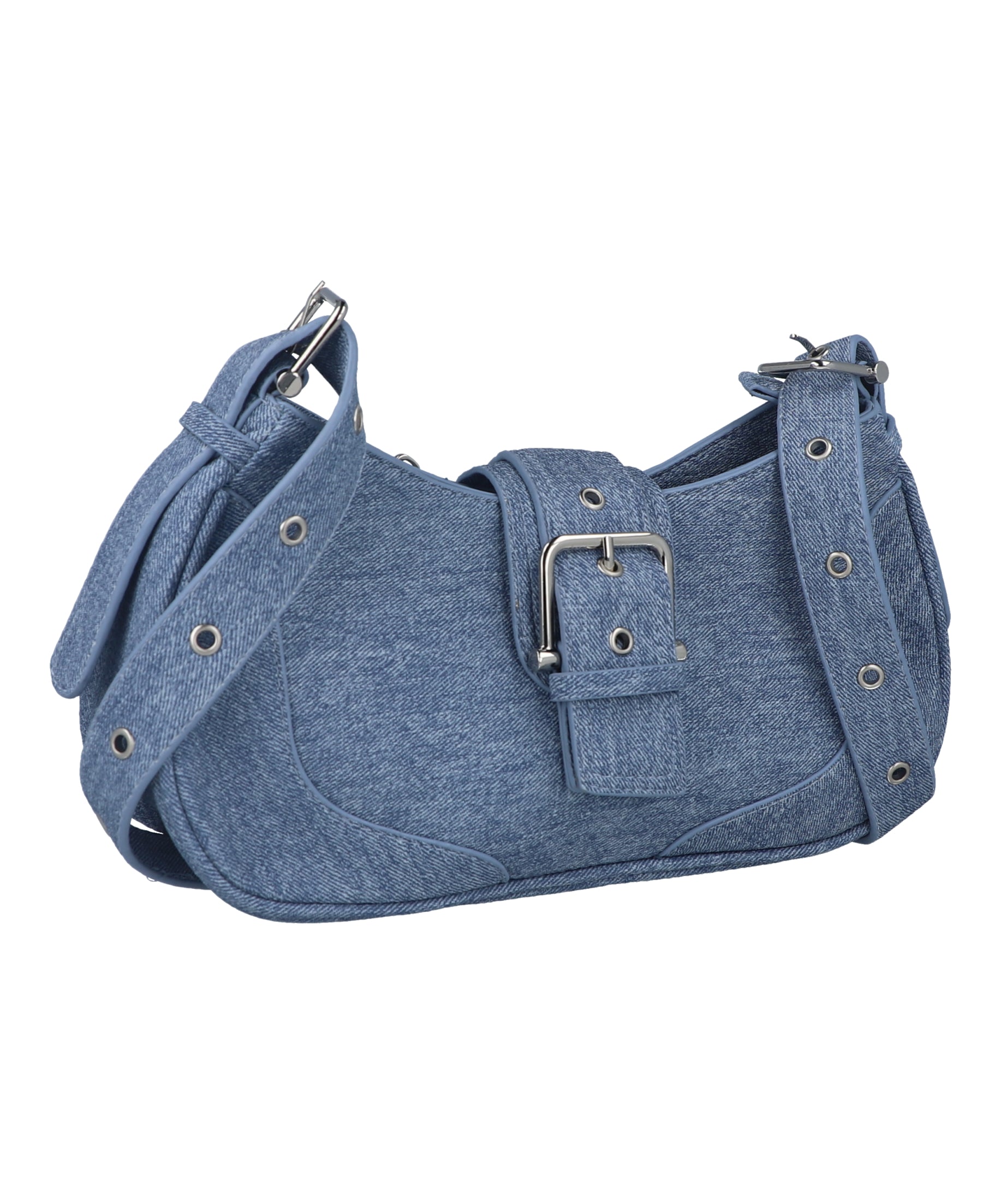 Bolsa baguette denim hebillas MEDIUM WASH