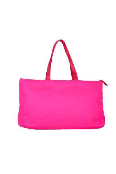 Bolsa Tote Nylon Grande ROSA NEON