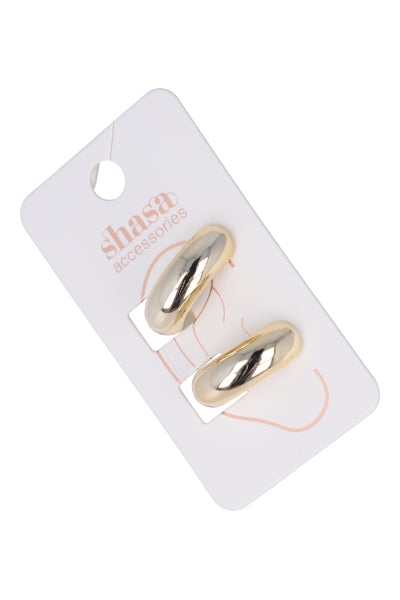 Set 2 Earcuffs Gruesos Metal ORO