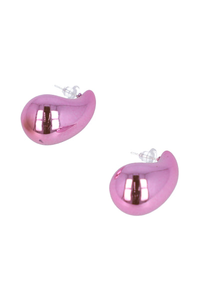 Gota metal earrings color PINK