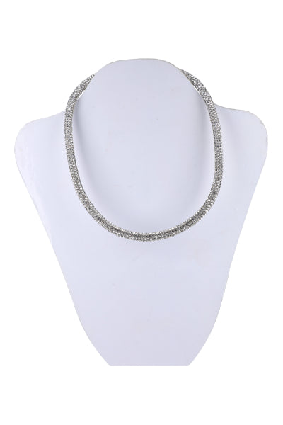 Collar Full Brillos Metal PLATA