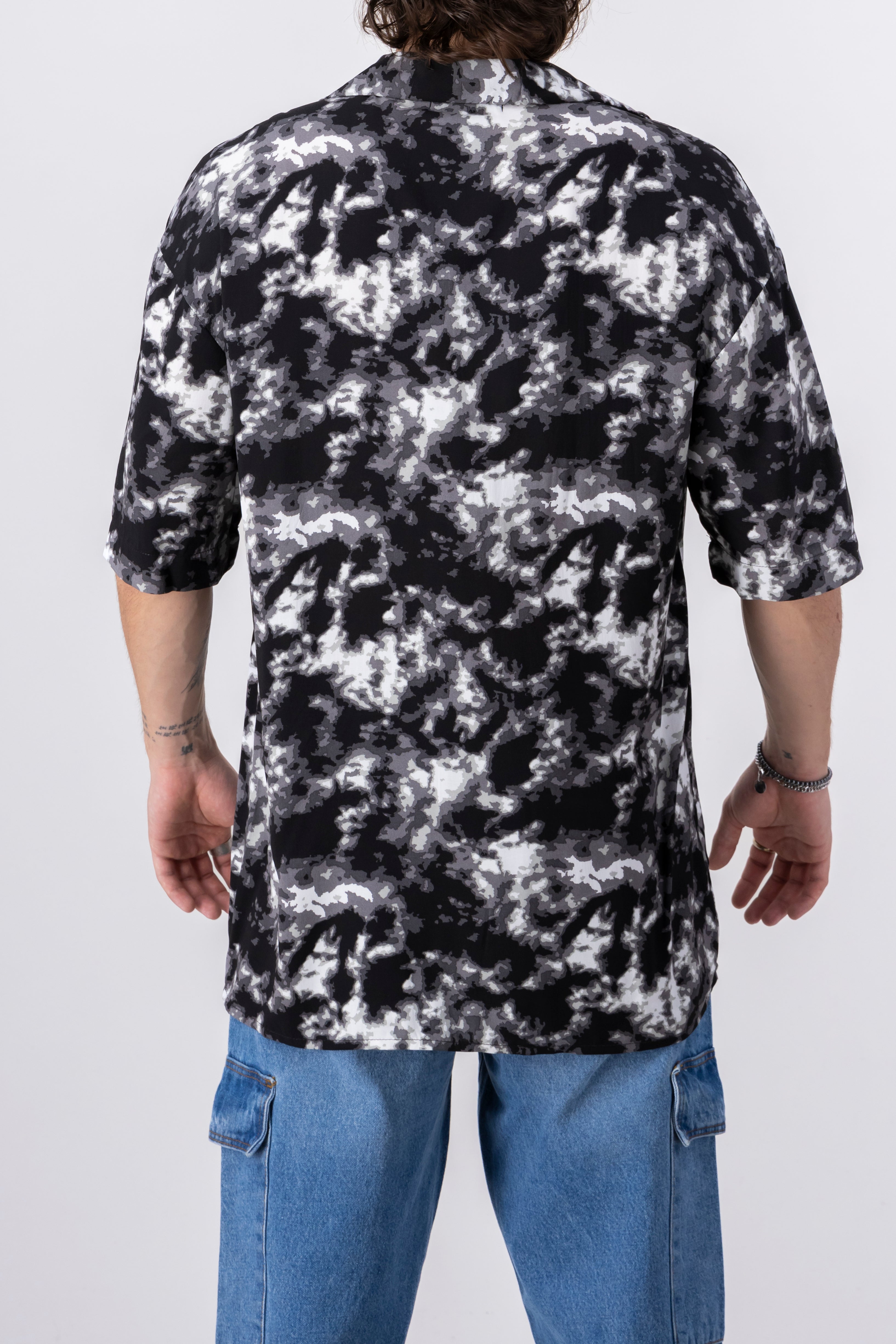 Short manga shirt Resort Paint Black Combo