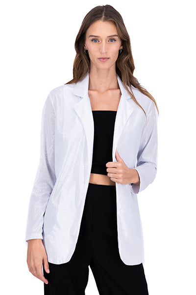 BLAZER Long shine Light gray