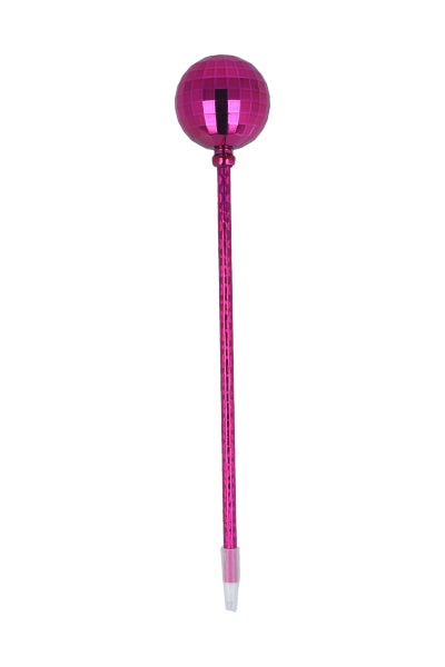 Pluma bola disco ROSA