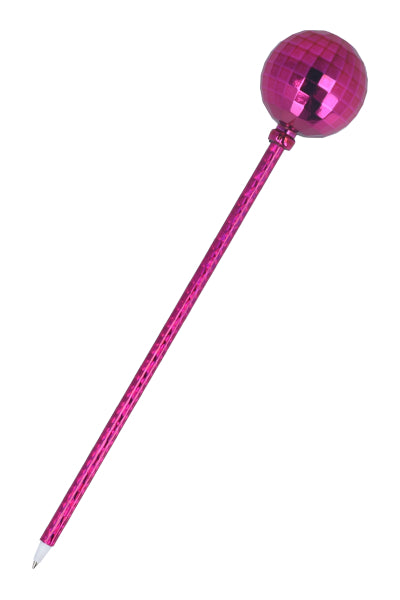 Pluma bola disco ROSA