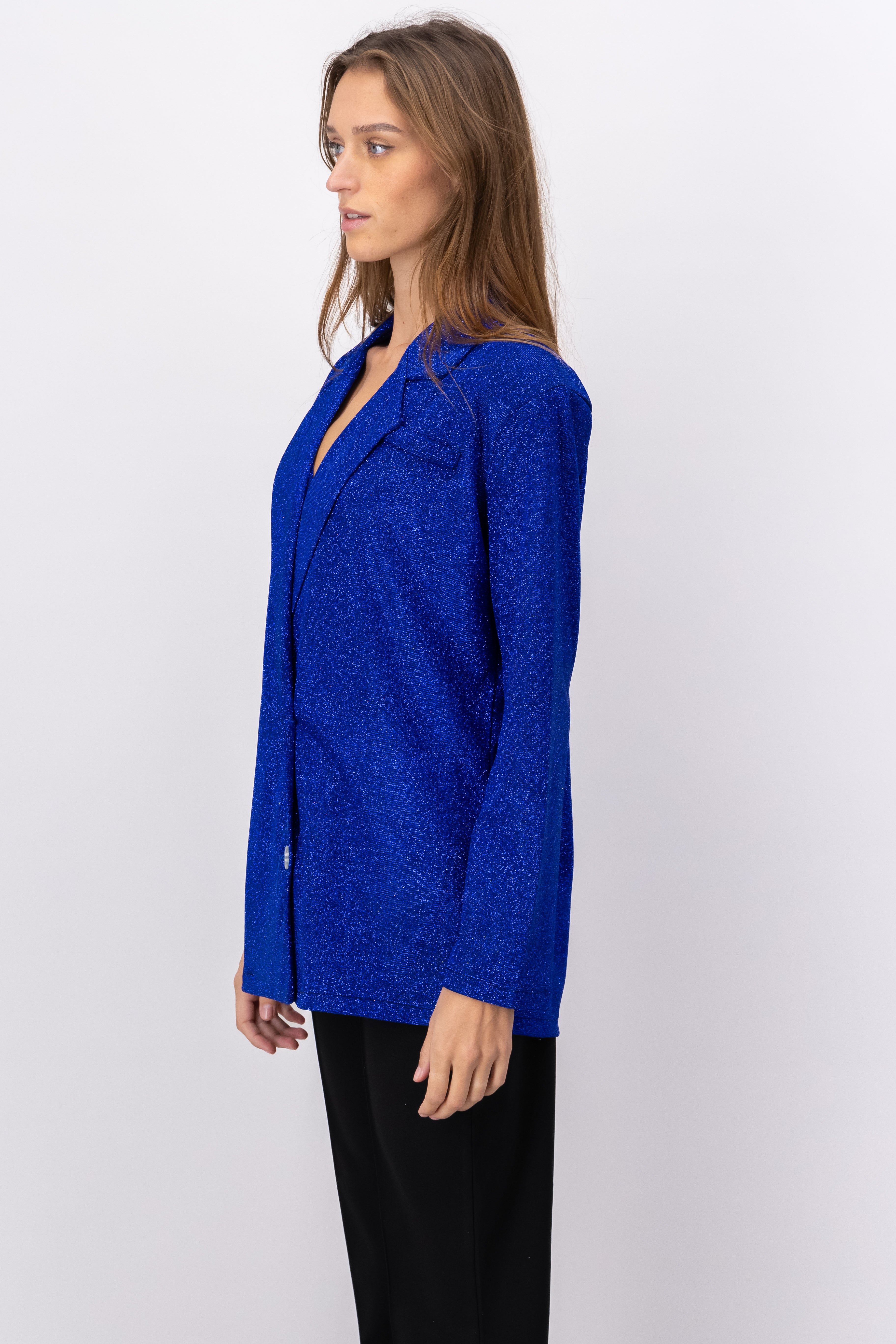 Blazer Long Cross buttons Brillos ROYAL BLUE