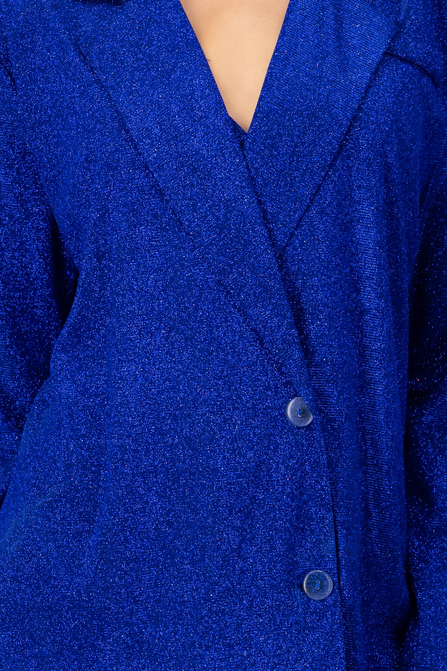 Blazer Long Cross buttons Brillos ROYAL BLUE