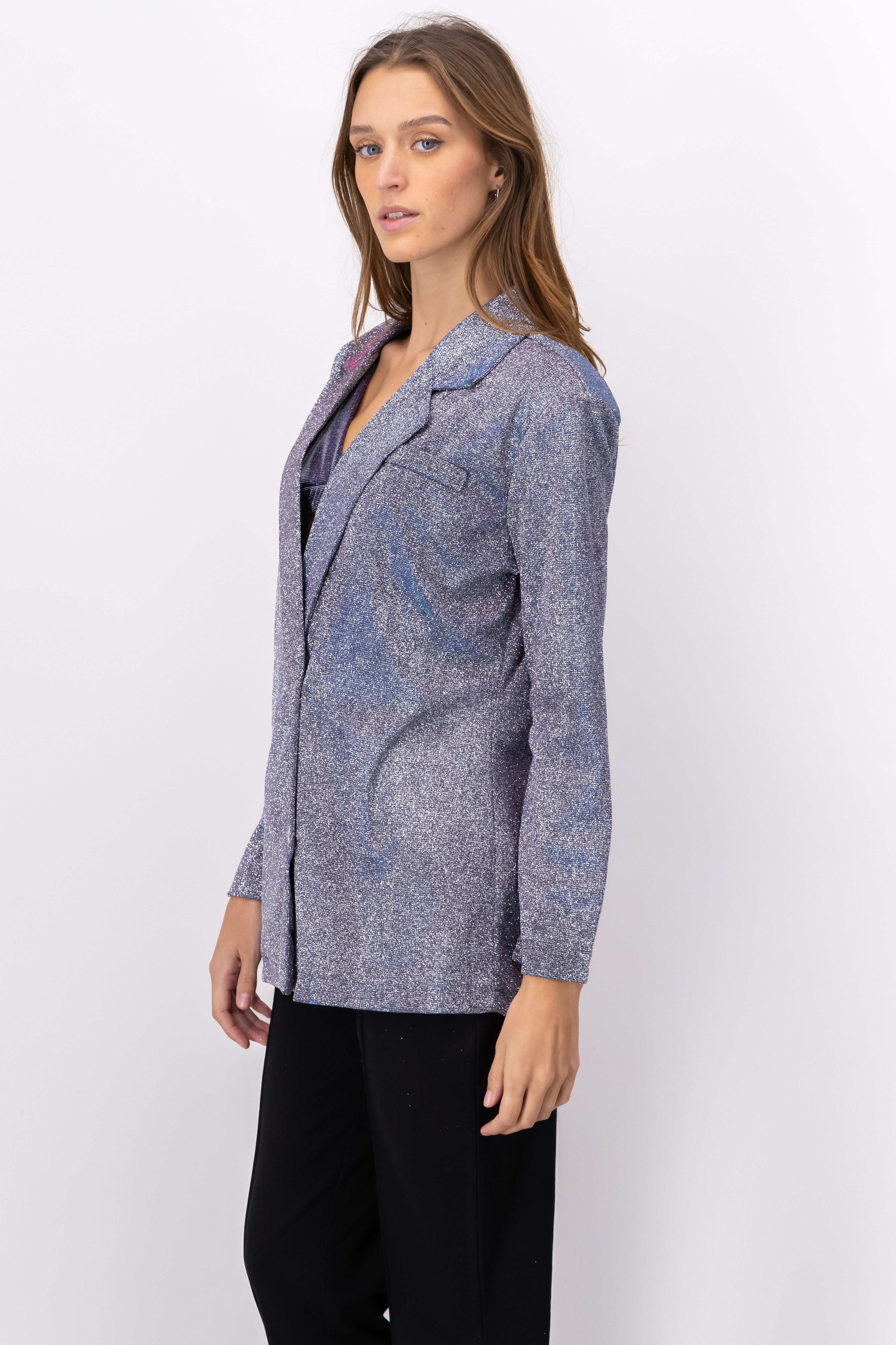 Blazer Long Cross buttons Brillos MULTICOLORED