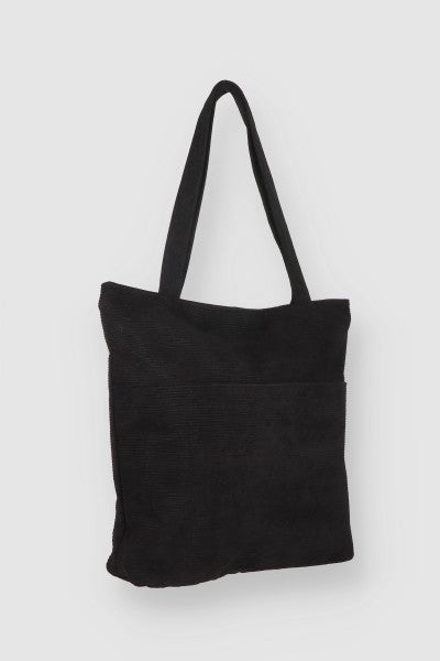 Bolsa Tote Pana NEGRO