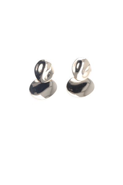 Aretes Doble Circulo Metal ORO