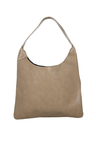 Maxi Bowling Glossy bag Taupe