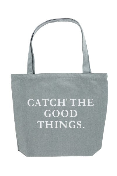 Bolsa Tote Estampado Frase LIGHT WASH