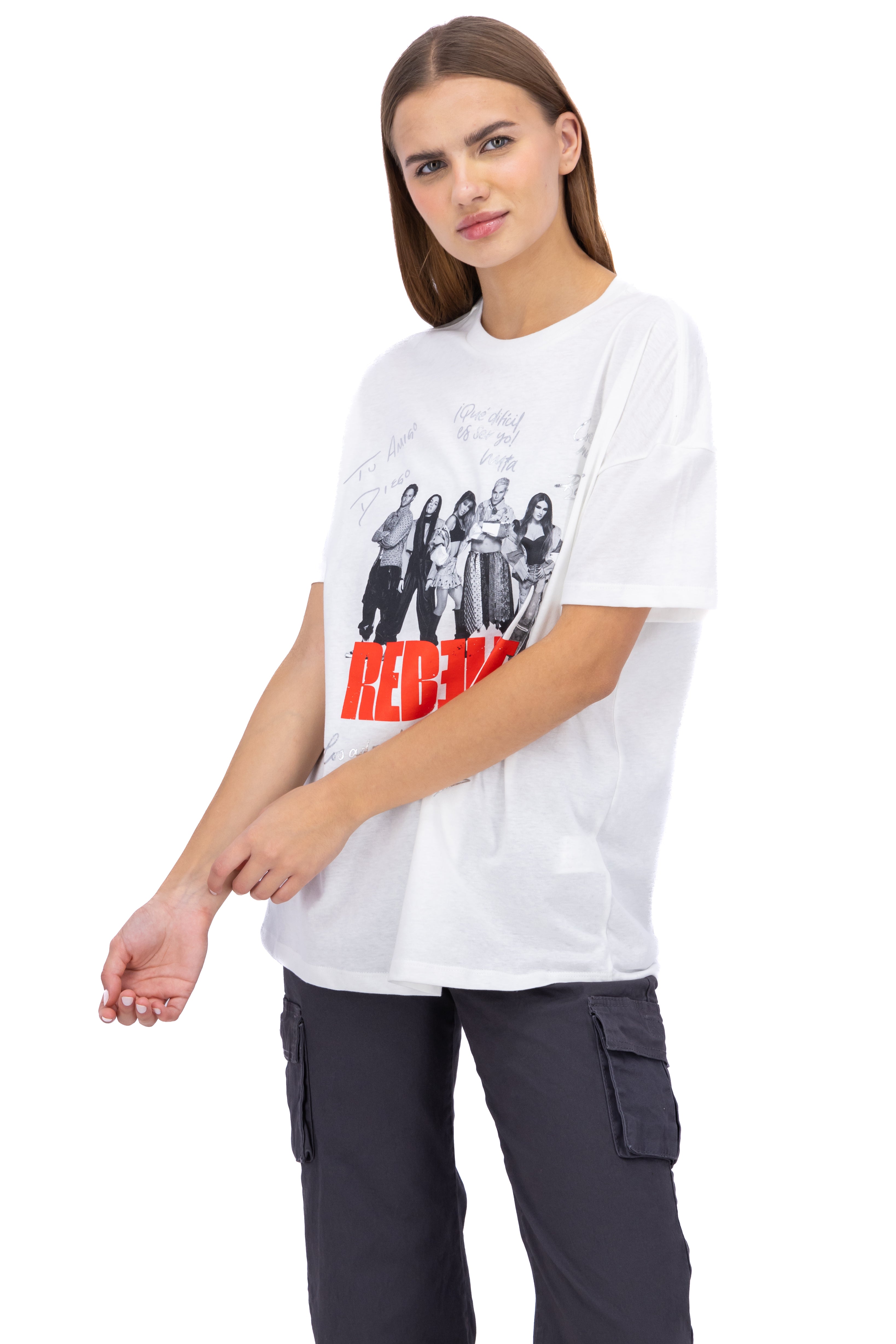 Oversize shirt RDB signatures firms White Combo