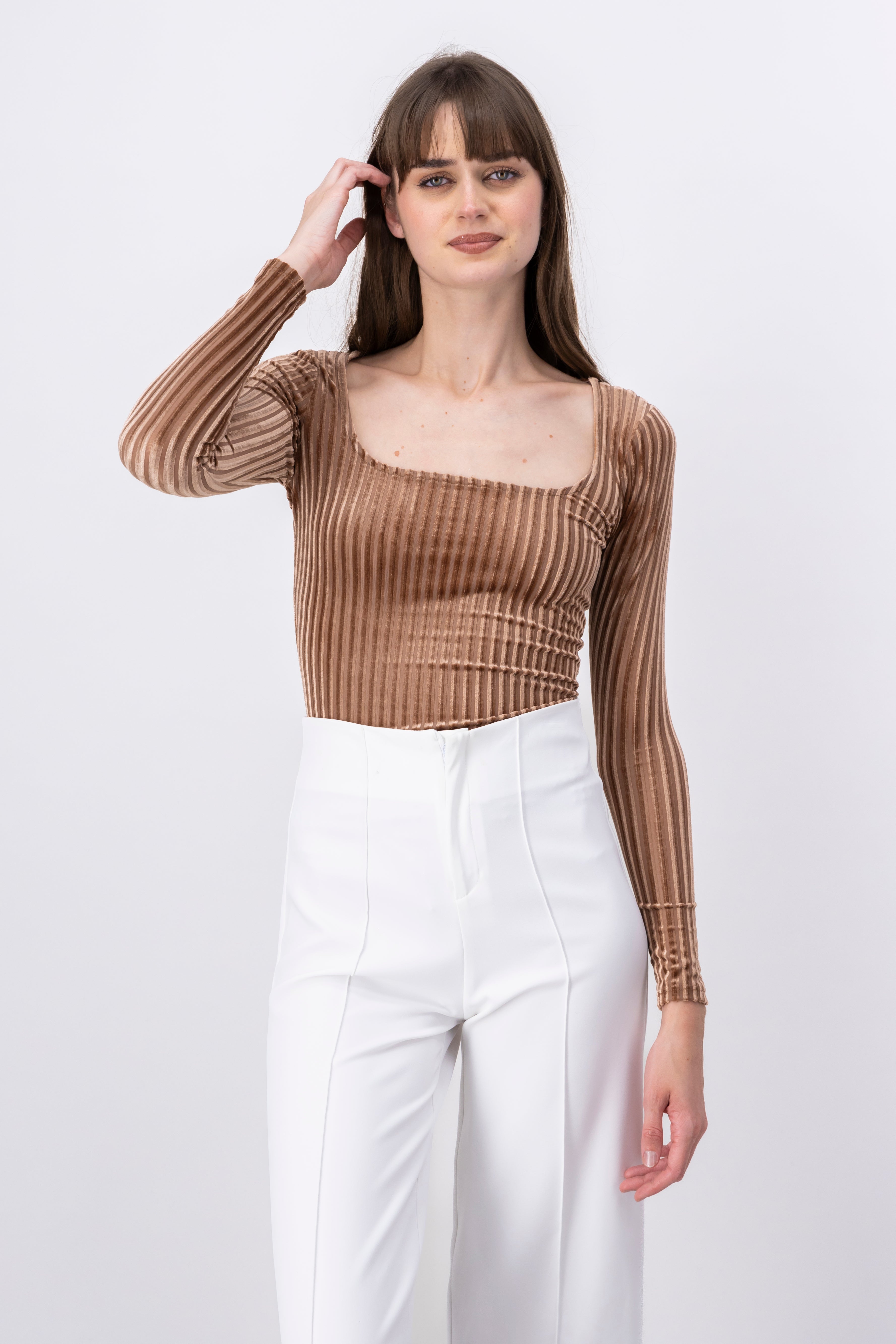 Bodysuit Velvet Shadow COFFEE