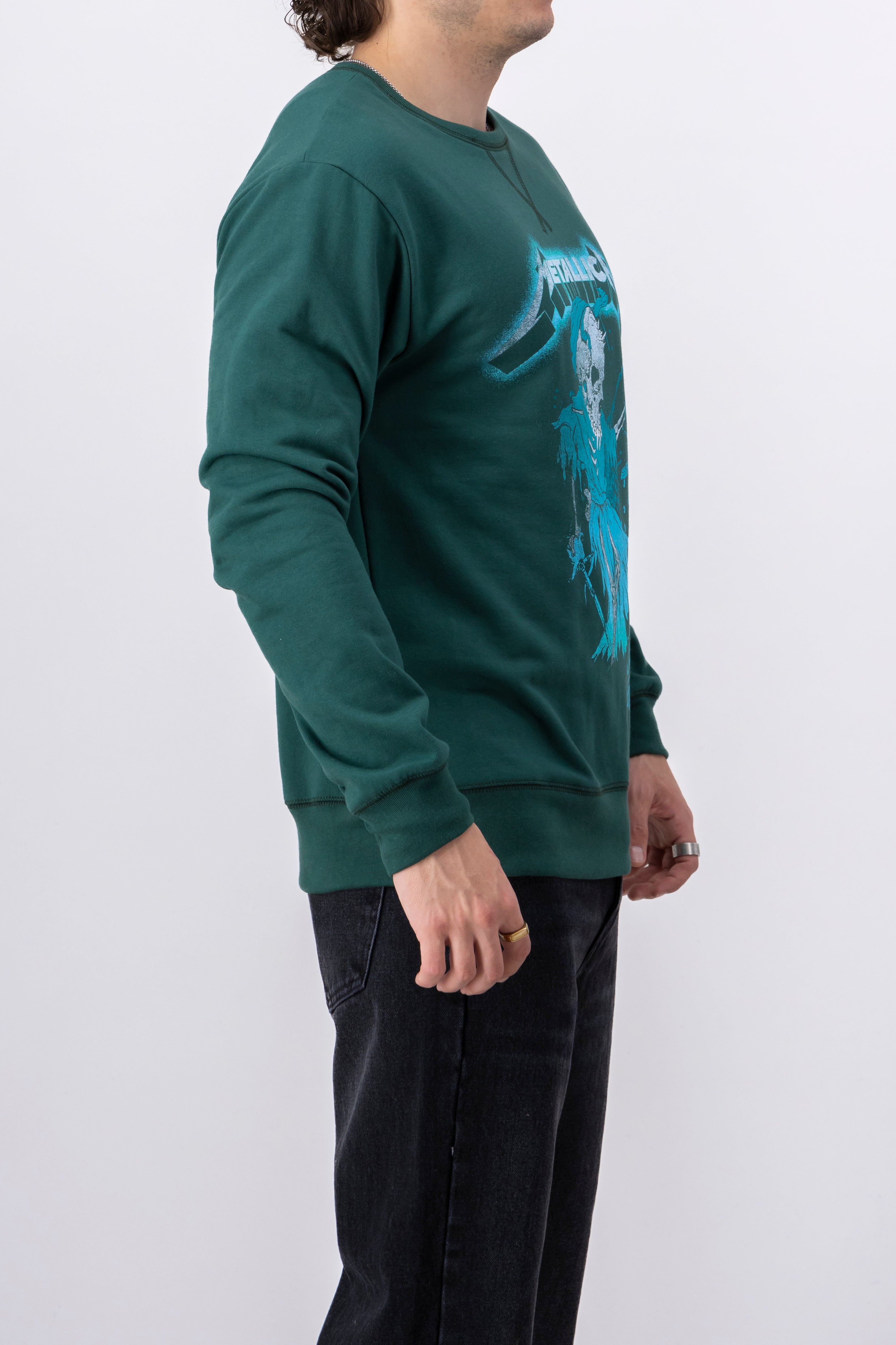 Sudadera cerrada Metallica VERDE