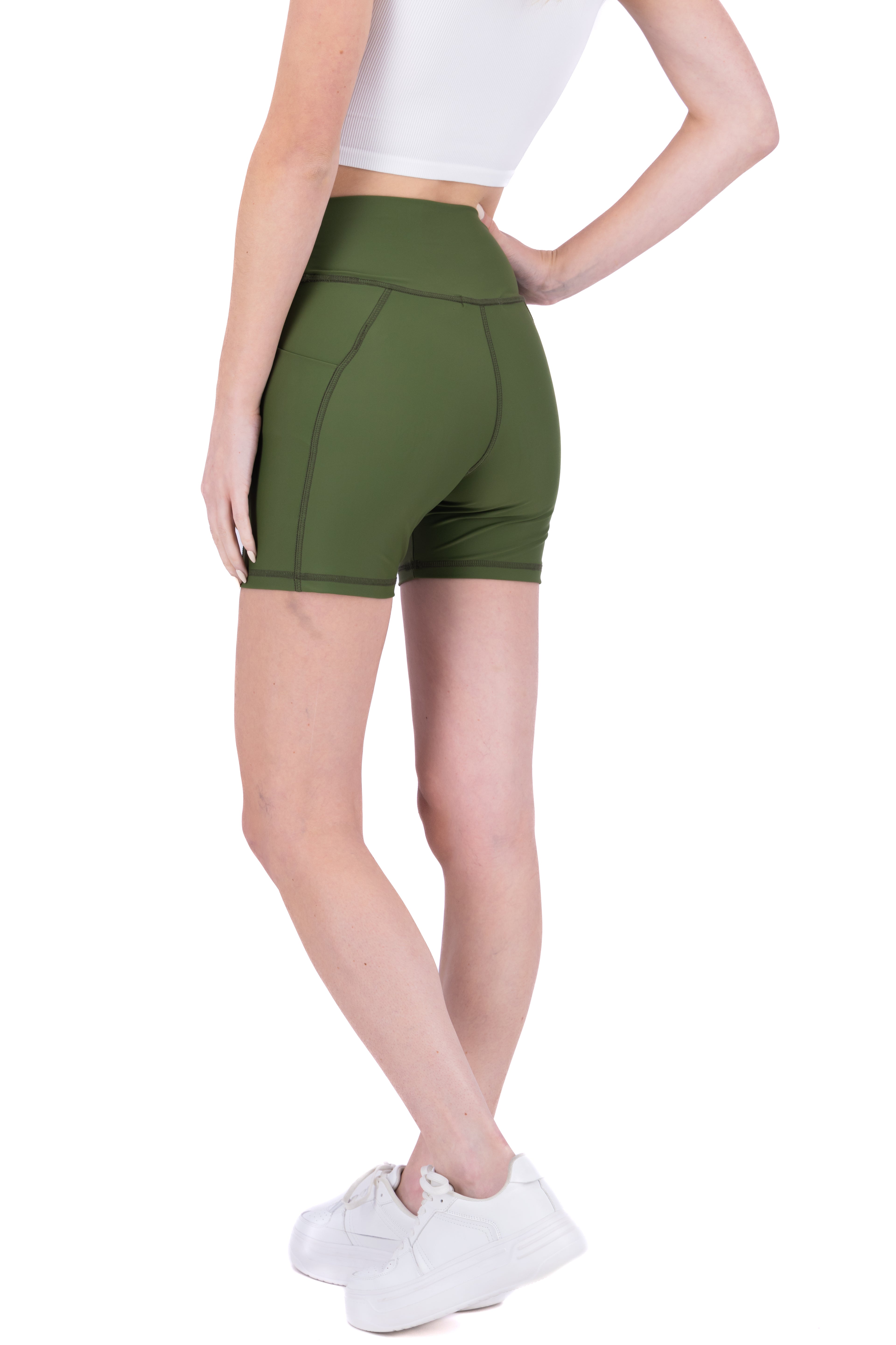 Short biker bolsillos VERDE BOTELLA