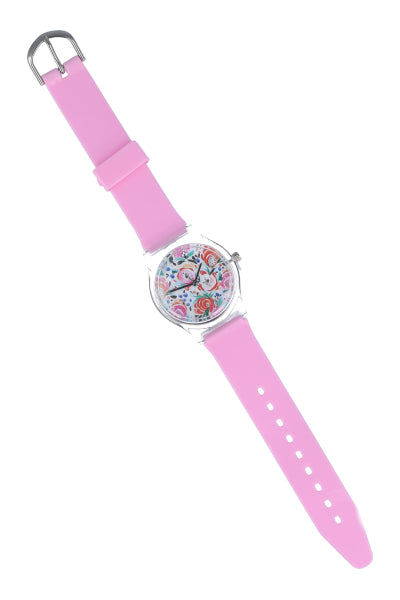 Reloj Flores Color ROSA