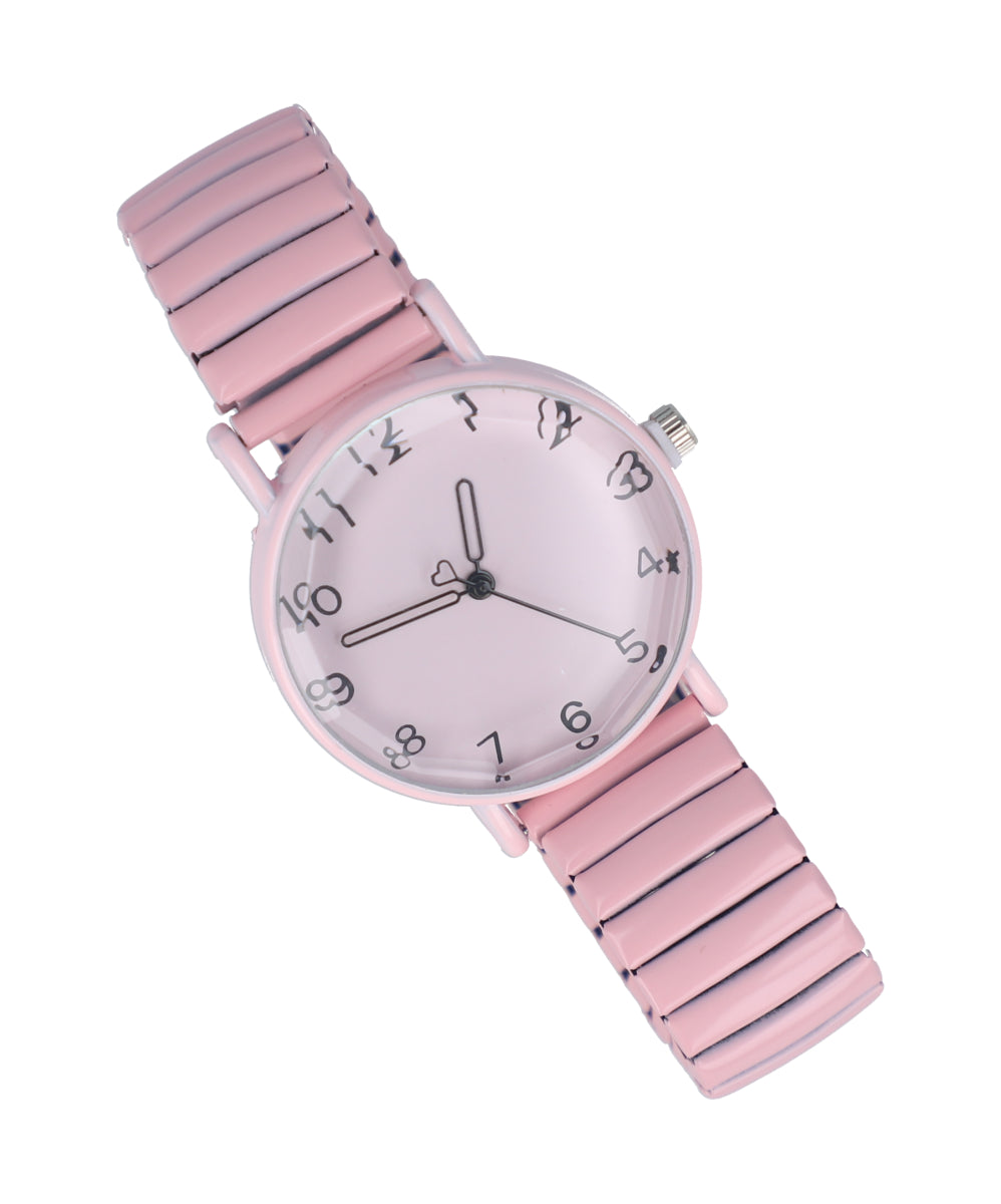 Metal Correa Clock PINK