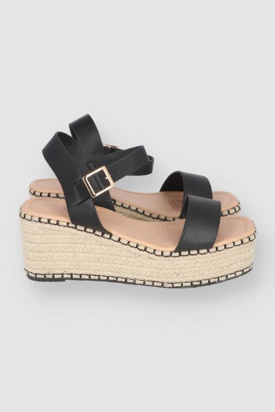 Sandal Platform Yujte Puntada Stretch BLACK