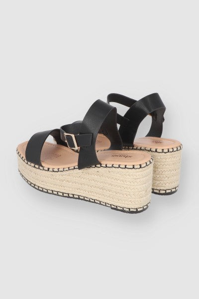 Sandal Platform Yujte Puntada Stretch BLACK