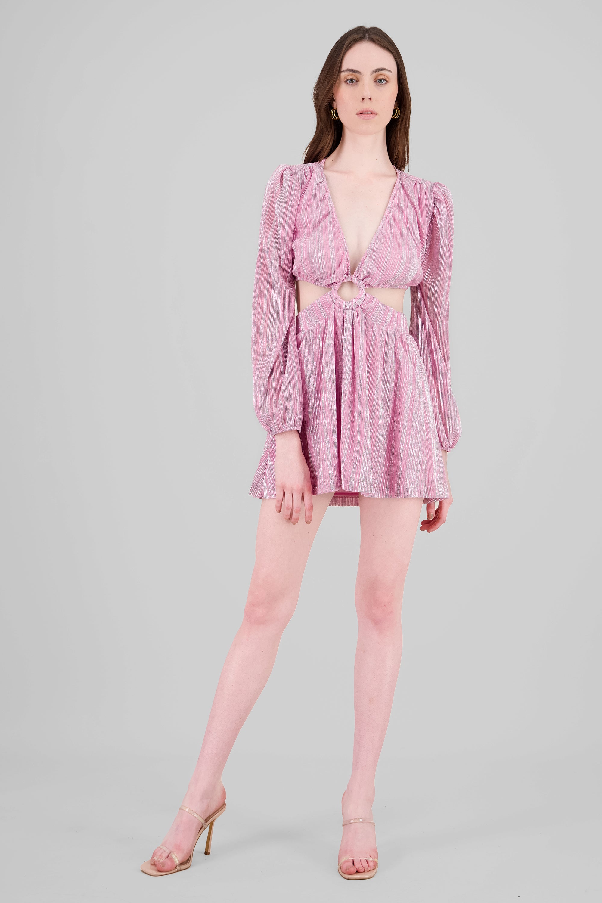 Mini Dress Cut out Pastel pink