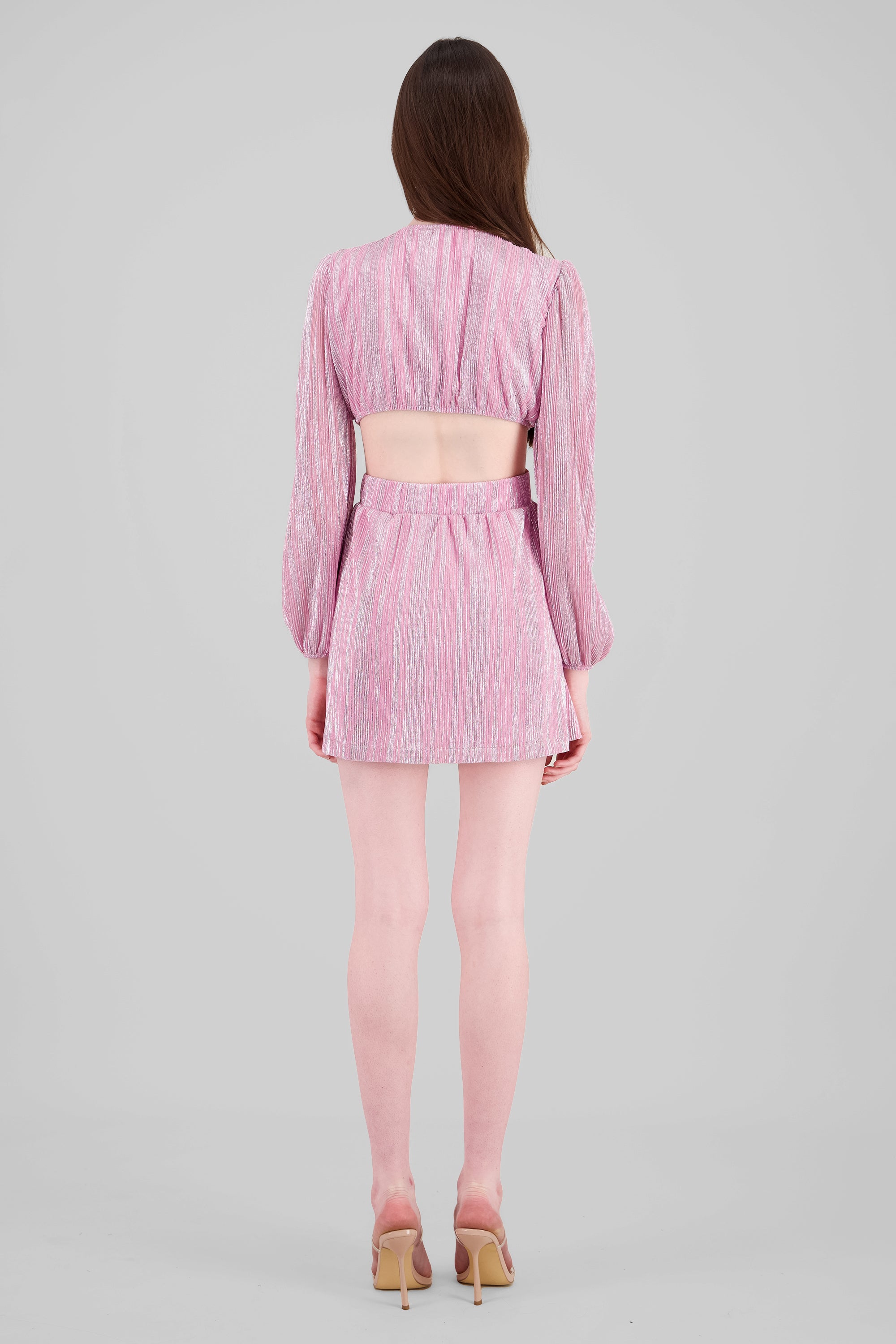 Mini Dress Cut out Pastel pink
