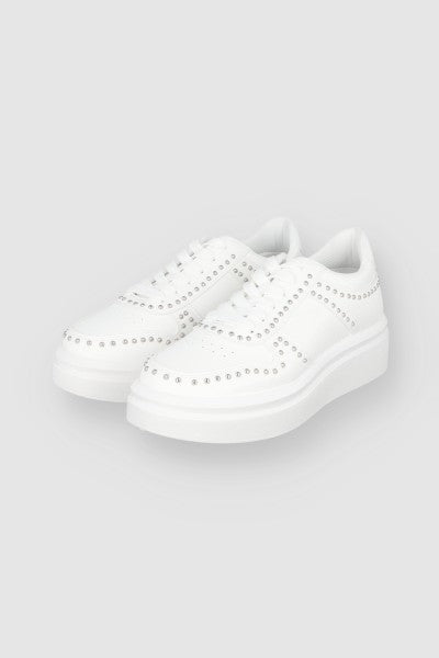 Tenis Casual Brillos Grandes BLANCO