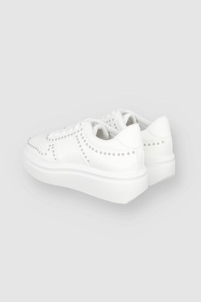 Tenis Casual Brillos Grandes BLANCO