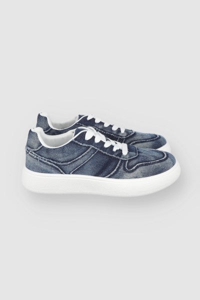 Tenis Denim Costuras DARK WASH