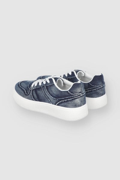 Tenis Denim Costuras DARK WASH